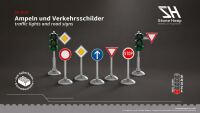 TLRS Ampel und Verkehrsschilder