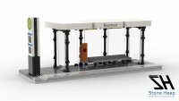 Moderne Bushaltestelle